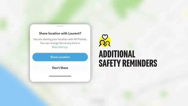 Snapchat family center additional safety reminders