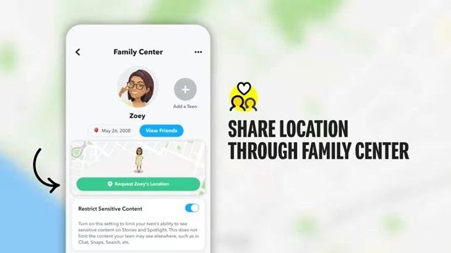 Snapchat family center location